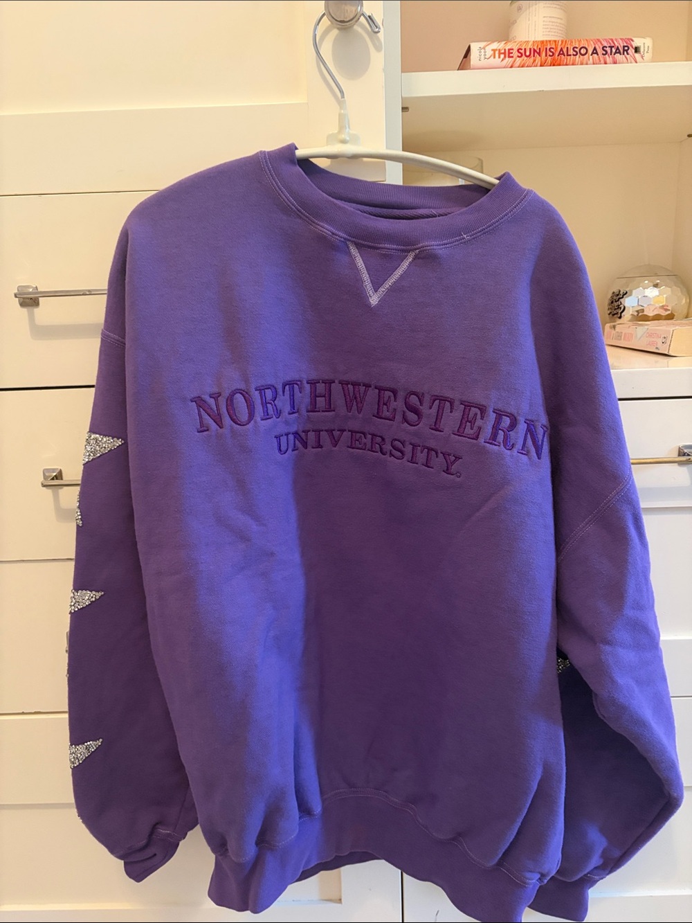 Northwestern University Purple Crewneck Sweatshirt - Unbranded